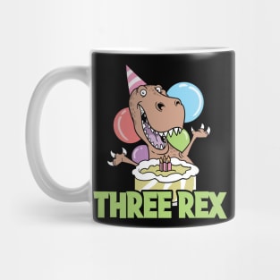 Third 3rd Two Rex T-Rex Dinosaur Mug